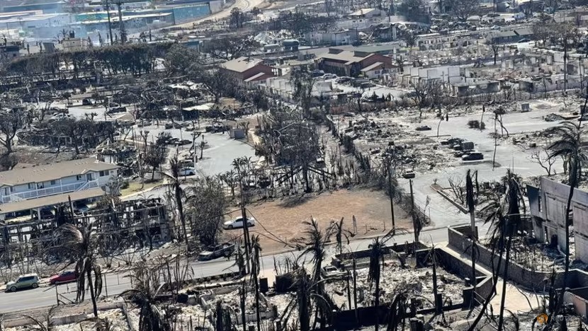 Một góc thị trấn Lahaina sau vụ cháy rừng. (Ảnh: Reuters)