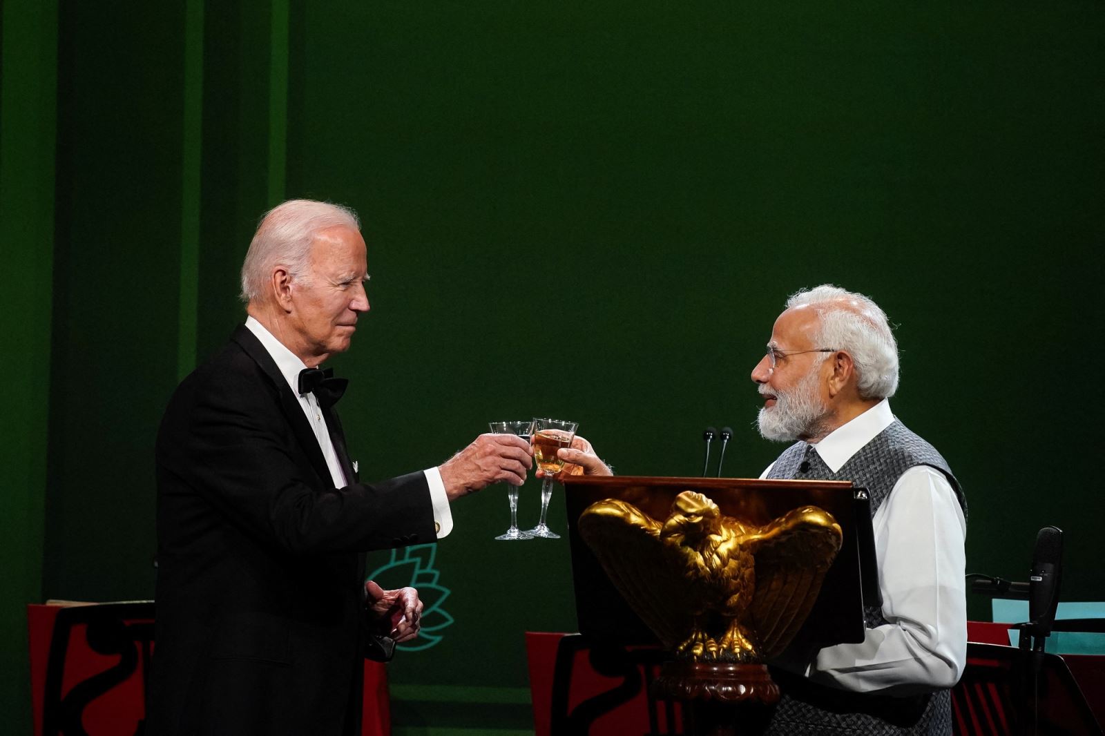 Thủ tướng Ấn Độ Narendra Modi và Tổng thống Mỹ Joe Biden tại Nhà Trắng hồi tháng 6/2023. (Ảnh: REUTERS)