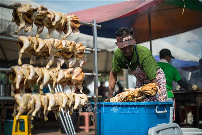 Chính phủ Malaysia đã phải ban hành lệnh cấm xuất khẩu thịt gà để đối phó với tình trạng giá cả tăng vọt. (Ảnh: THX/TTXVN)