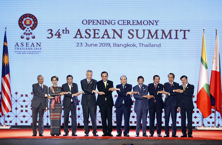 Thủ tướng Nguyễn Xuân Phúc tại phiên khai mạc Hội nghị cấp cao ASEAN lần thứ 34 (Ảnh: TTXVN)