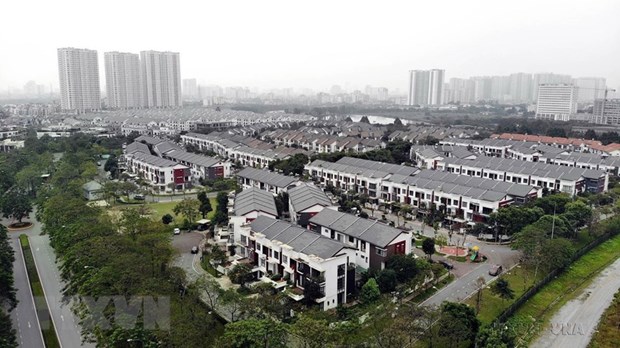 Các dự án chung cư cao cấp trong Khu đô thị Gamuda Gaderns tại Hà Nội do Tập đoàn bất động sản Malaysia-Gamuda Land đầu tư. (Ảnh: Danh Lam/TTXVN)