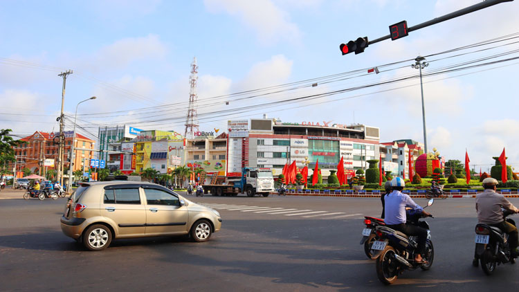 Các tuyến đường chính ở Bình Phước đều được lắp đặt camera giám sát an ninh, giao thông.