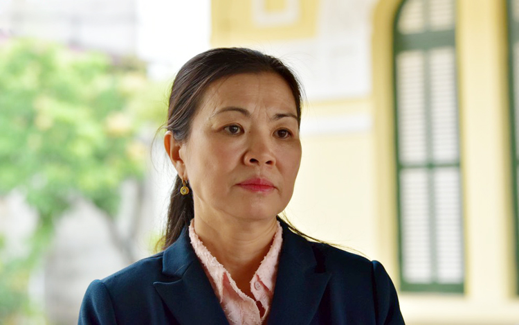 Bà Trương Thị Ngọc Ánh, Phó Chủ tịch UBTƯ MTTQ Việt Nam, Phó Trưởng Ban Cứu trợ Trung ương.