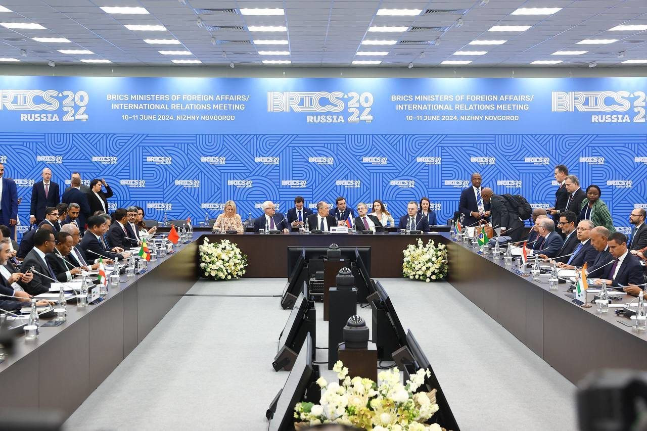 Hội nghị Bộ trưởng ngoại giao Nhóm các nền kinh tế mới nổi hàng đầu thế giới đã khai mạc tại thành phố Nizhny Novgorod của LB Nga. (Ảnh: dailynewsegypt.com)
