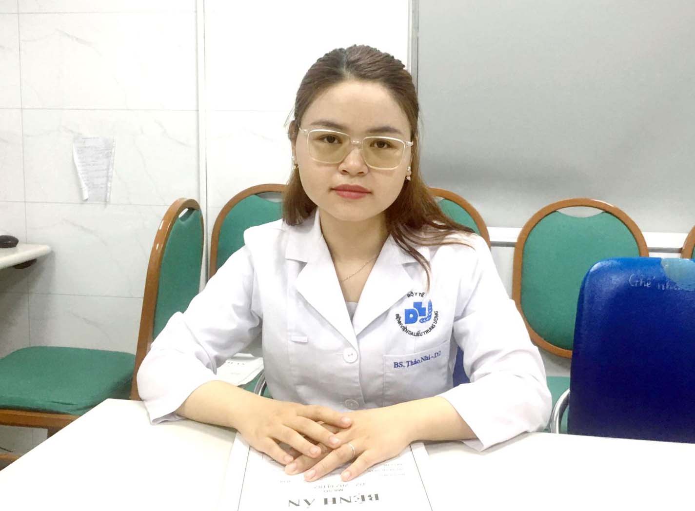 Ths.BS Nguyễn Thị Thảo Nhi, Khoa điều trị bệnh da phụ nữ và trẻ em, Bệnh viện Da liễu Trung ương.