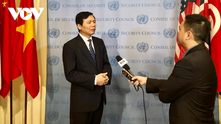 Đại sứ Đặng Đình Quý trả lời phỏng vấn của phóng viên VOV.