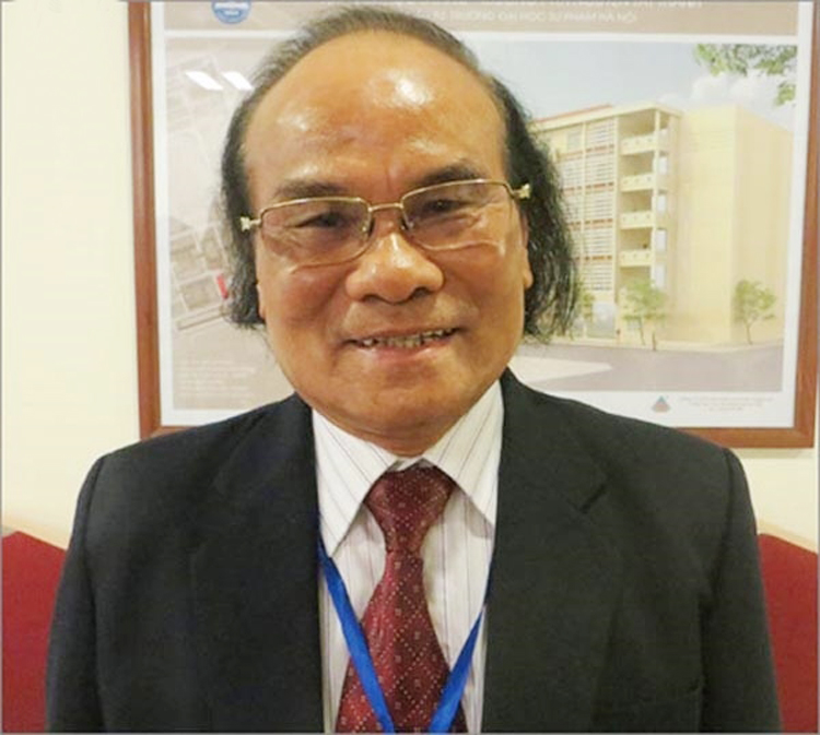 GS.TS Đinh Quang Báo, nguyên Hiệu trưởng ĐH Sư phạm Hà Nội
