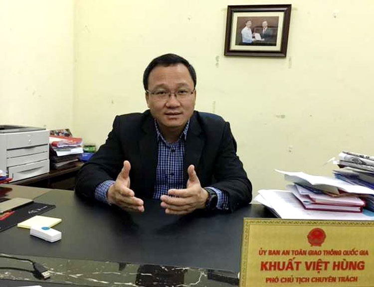 Ông Khuất Việt Hùng, Phó Chủ tịch chuyên trách Ủy ban An toàn giao thông Quốc gia.