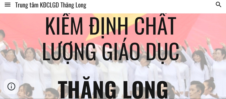 Website của Trung tâm Kiểm định chất lượng giáo dục Thăng Long hầu như chưa đăng tải thông tin gì.