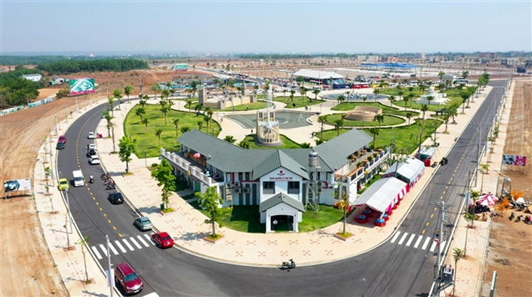 Một dự án khu đô thị tại Bình Phước thu hút khách đầu tư.