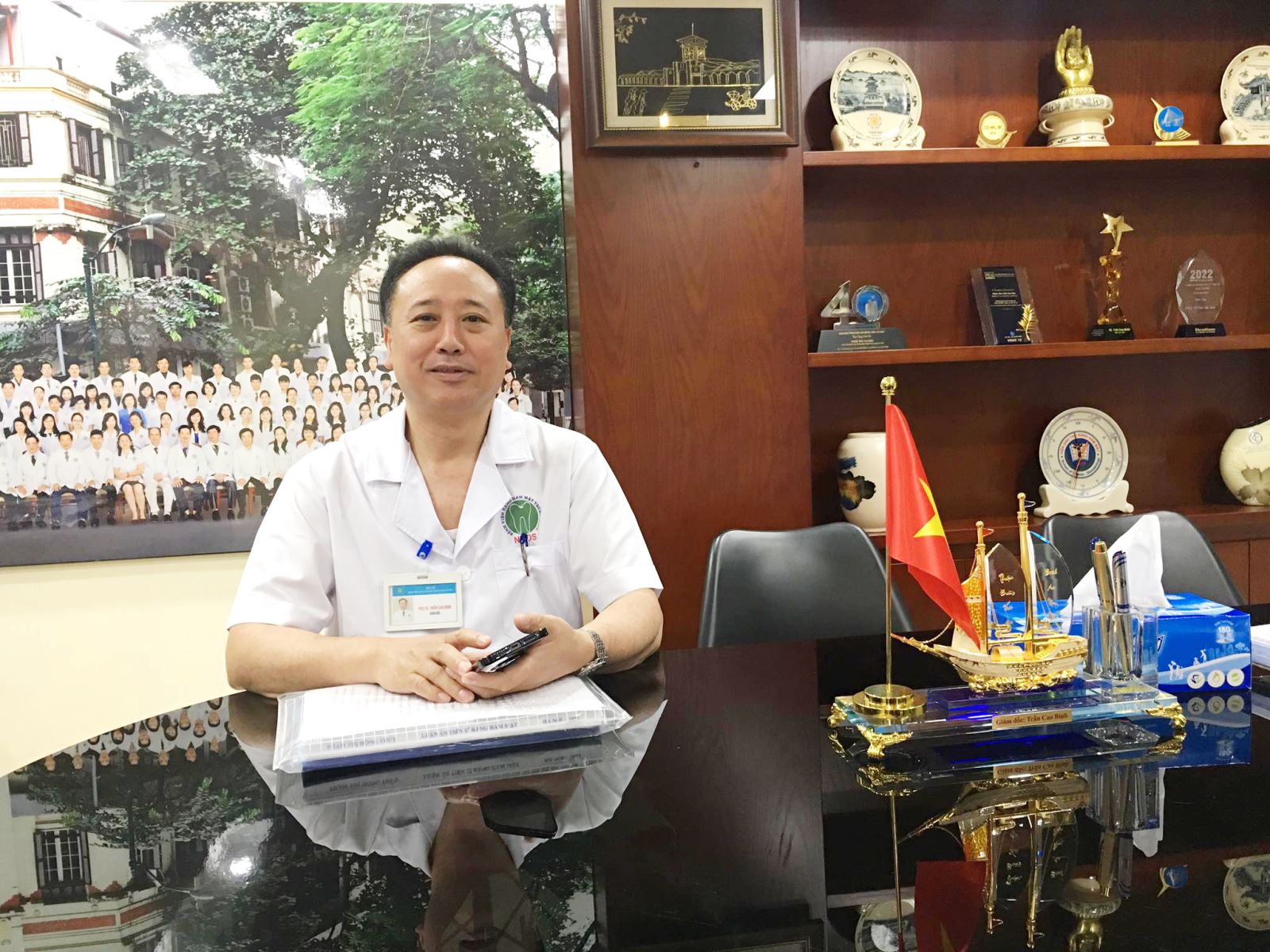 PGS.TS.BS Trần Cao Bính, Giám đốc Bệnh viện Răng Hàm Mặt Trung ương Hà Nội. 