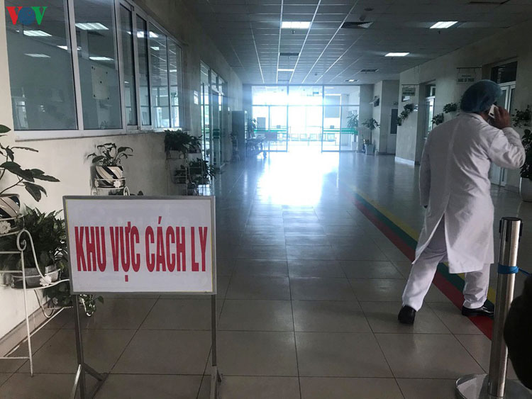 Khu vực cách ly tại Bênh viện Bệnh Nhiệt đới Trung ương cơ sở 2.