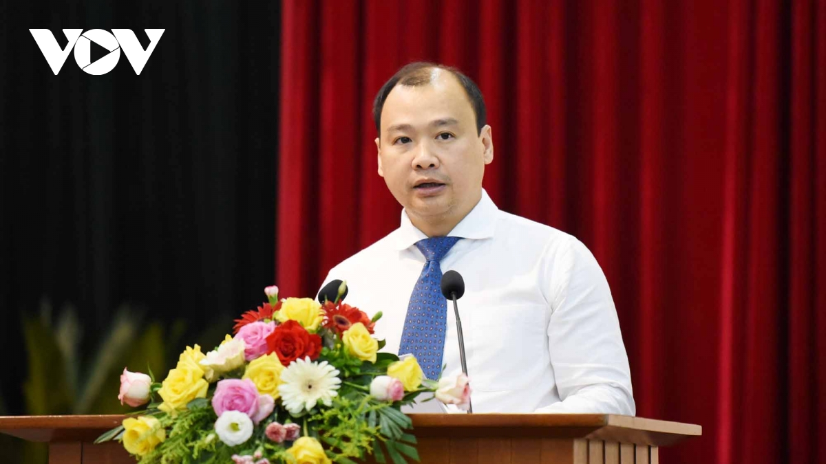 Ông Lê Hải Bình - Phó Trưởng Ban Tuyên giáo Trung ương phát biểu tại hội nghị.