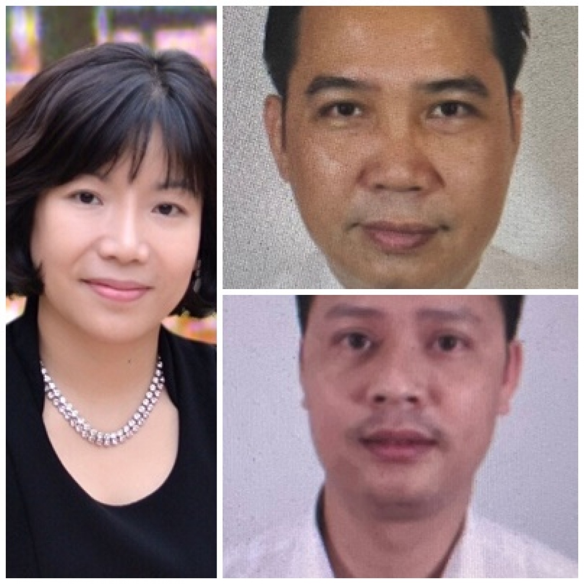 Nguyễn Thị Thanh Nhàn và các bị can trong vụ án. 