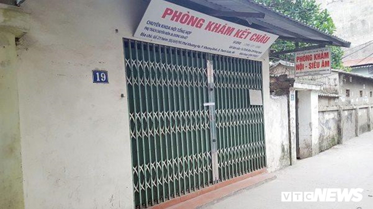 Phòng khám Kết Châu, nơi xả ra vụ việc. (Ảnh: PQ/VTCnews)