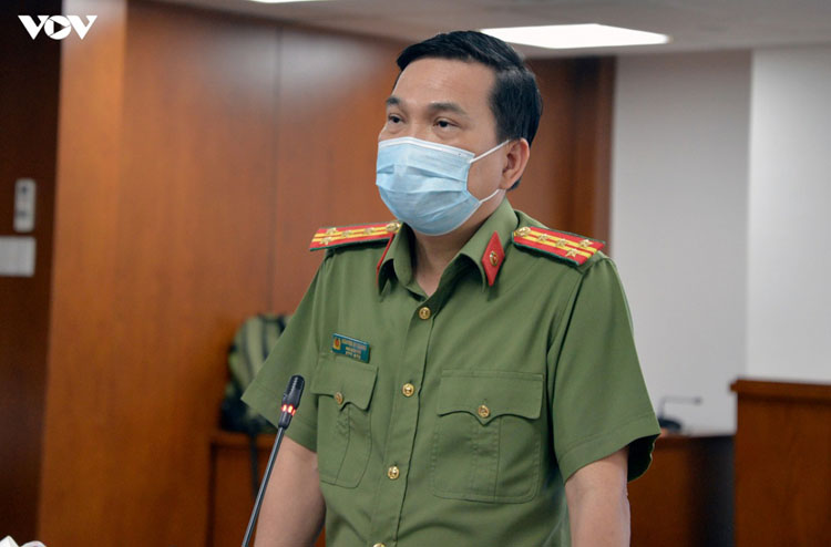Đại tá Nguyễn Sỹ Quang thông tin về vụ án