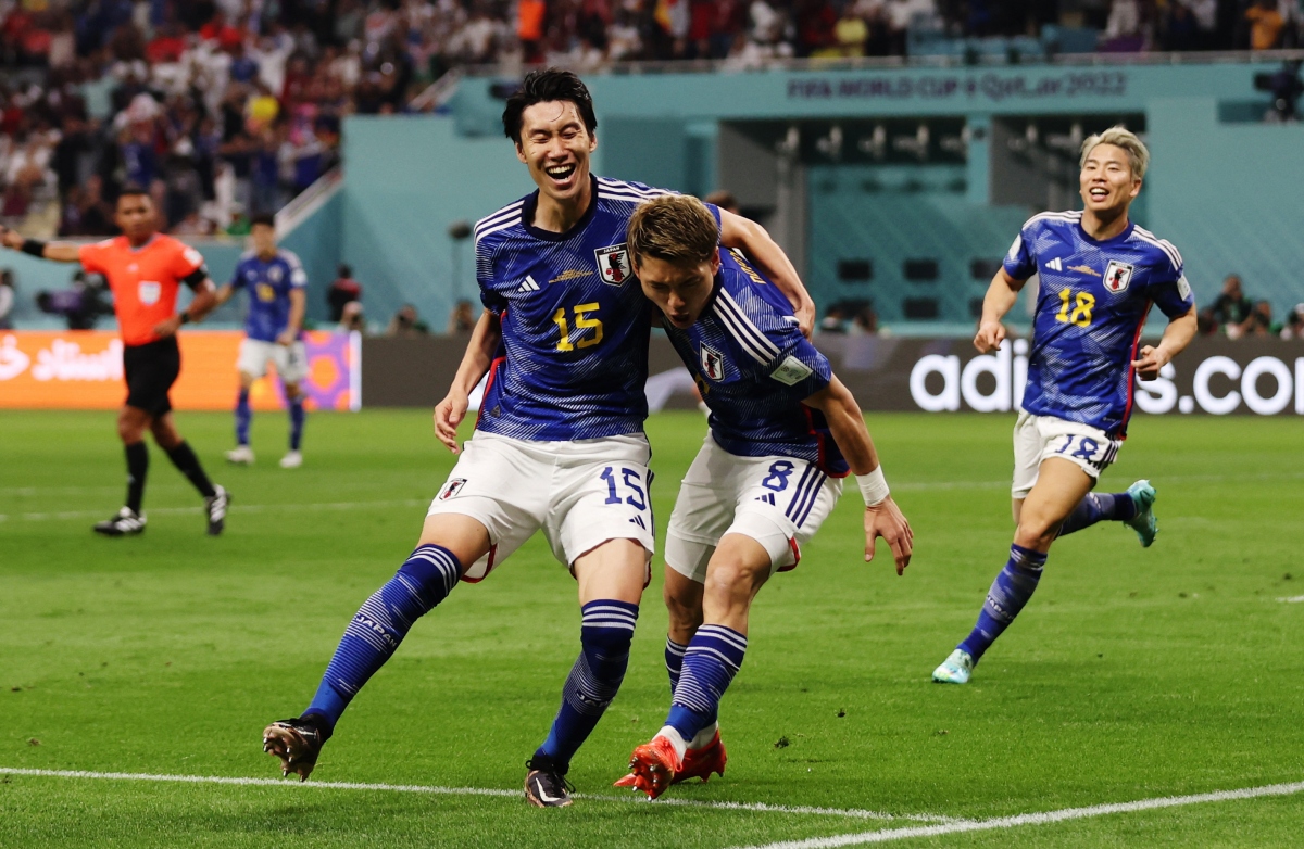 Tinh thần chiến đấu tuyệt vời và sự đoàn kết là chìa khóa giúp Nhật Bản giành chiến thắng. (Ảnh: Reuters)