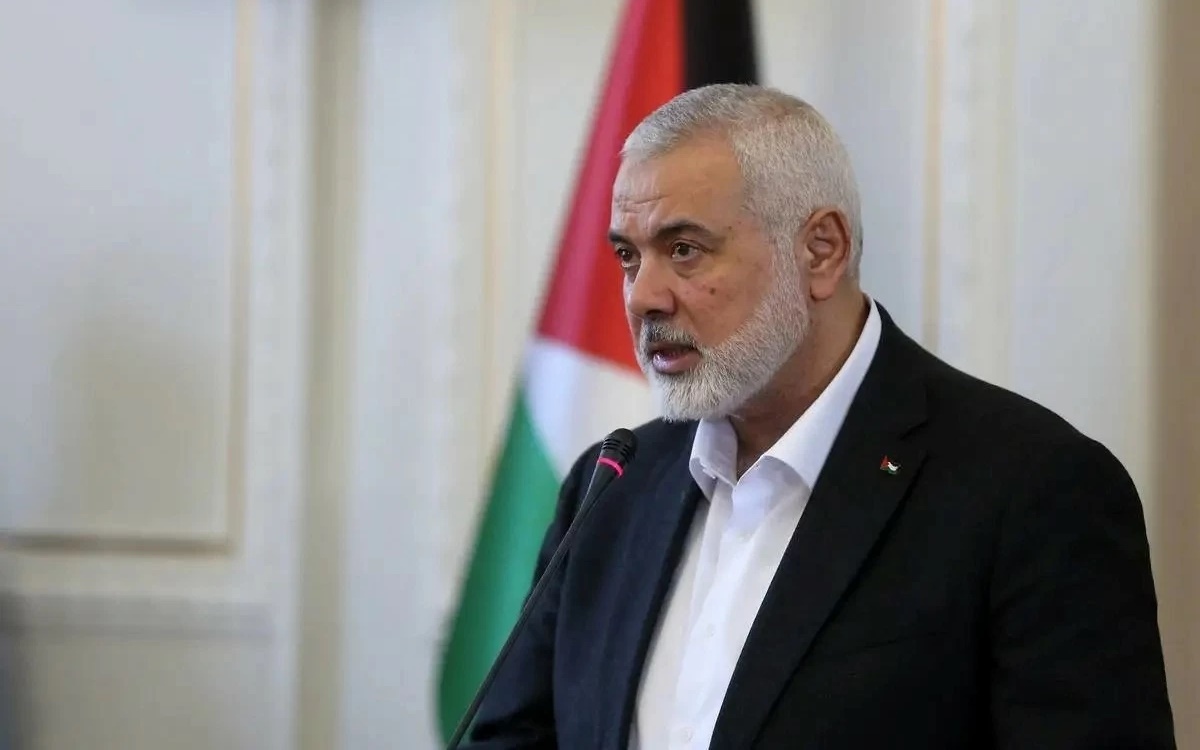 Chân dung thủ lĩnh Hamas Haniyeh vừa bị ám sát tại Iran. (Ảnh: Anadolu)