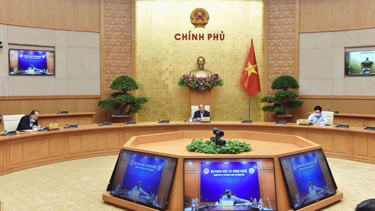 Thủ tướng Nguyễn Xuân Phúc phát biểu tại Phiên họp Thường trực Chính phủ.
