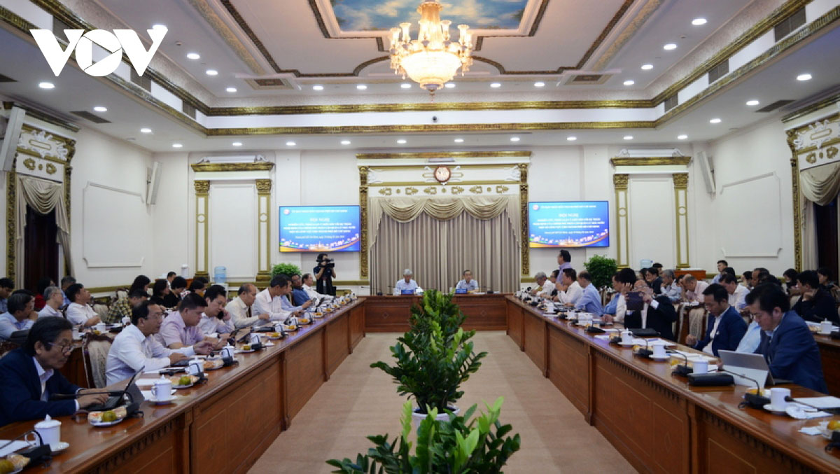 Hội nghị cho ý kiến đối với dự thảo Nghị định của Chính phủ phân cấp quản lý Nhà nước một số lĩnh vực cho TP.HCM. (Ảnh: HK)