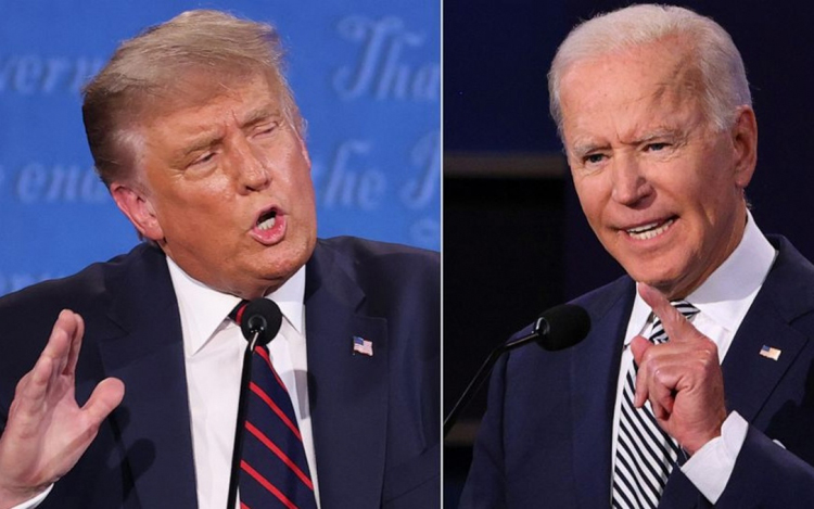 Ứng viên Tổng thống Mỹ Trump (trái) và Biden. (Ảnh: ABC News)