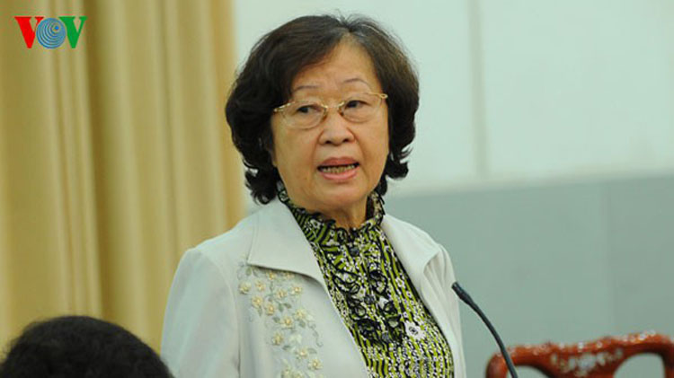 Bà Trần Thị Tâm Đan - nguyên Chủ nhiệm Ủy ban Văn hóa, Giáo dục, Thanh niên, Thiếu niên và Nhi đồng của Quốc hội.