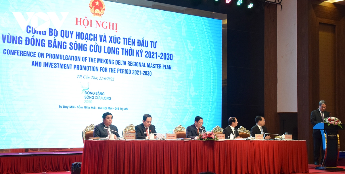 Hội nghị công bố quy hoạch và xúc tiến đầu tư vùng Đồng bằng sông Cửu Long thời kỳ 2021 - 2030.