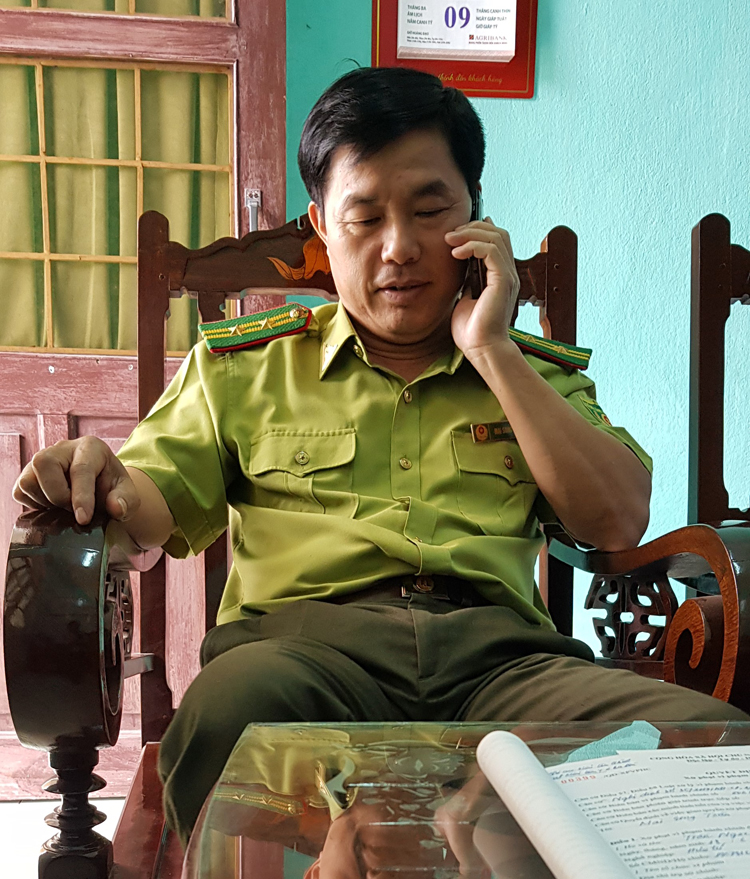 Ông Mai Song Toàn – Hạt trưởng Hạt Kiểm lâm thị xã Ba Đồn, tỉnh Quảng Bình