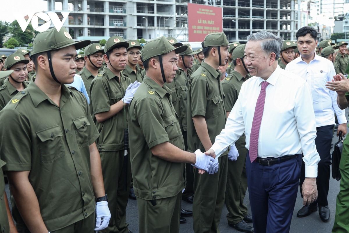 Chủ tịch nước Tô Lâm động viên lực lượng.