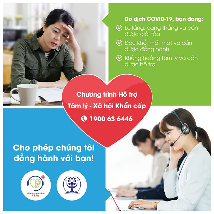 Tổng đài của Hội Tâm lý trị liệu Việt Nam hỗ trợ tâm lý cả F0 và người dân trong đại dịch COVID-19.