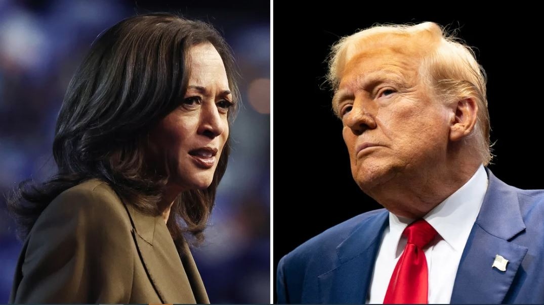 Phó Tổng thống Mỹ Kamala Harris và cựu Tổng thống Mỹ Donald Trump. Ảnh: Getty