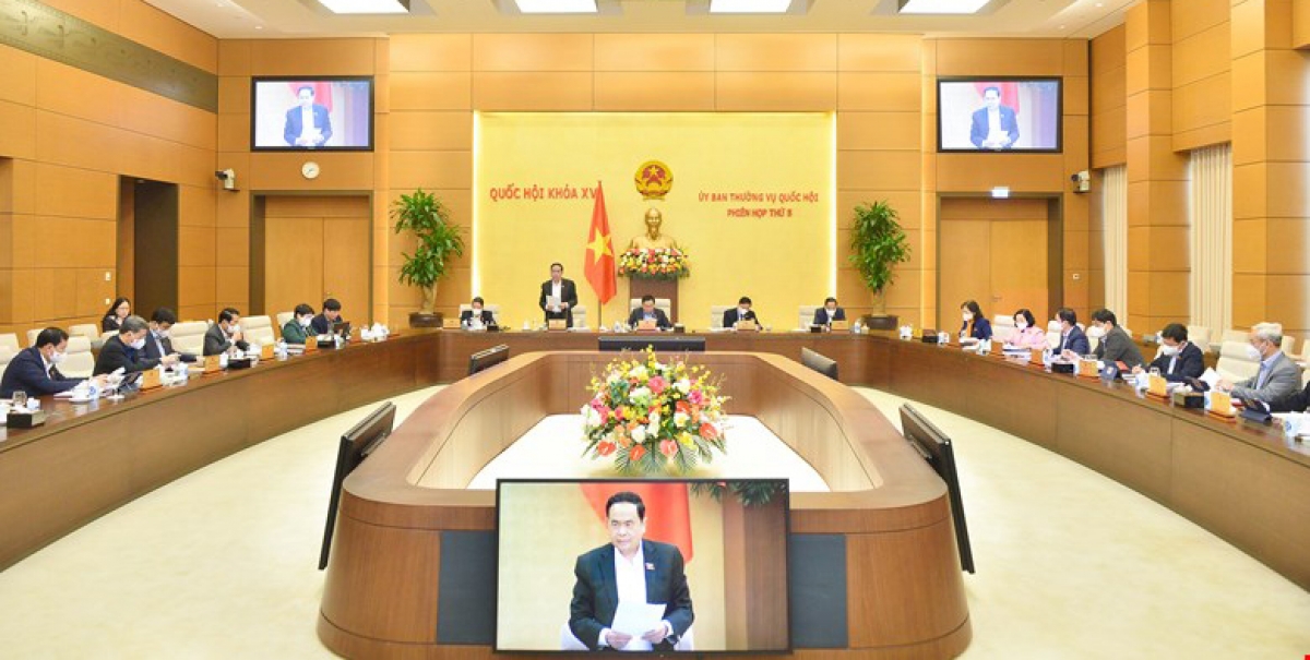 Một phiên họp của Uỷ ban Thường vụ Quốc hội.