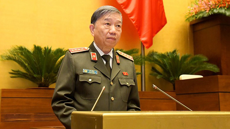 Bộ trưởng Bộ Công an Tô Lâm.