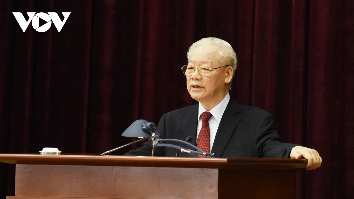 Tổng Bí thư Nguyễn Phú Trọng phát biểu khai mạc Hội nghị giữa nhiệm kỳ Ban Chấp hành Trung ương Đảng khoá XIII.