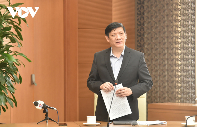 GS.TS Nguyễn Thanh Long, Bộ trưởng Bộ Y tế tại cuộc họp thường trực Ban Chỉ đạo Quốc gia phòng chống Covid-19.
