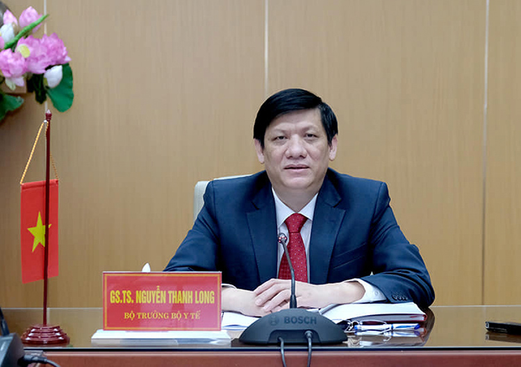 GS.TS Nguyễn Thanh Long, Bộ trưởng Bộ Y tế đã có cuộc họp trực tuyến với ngài Mam Bunheng, Bộ trưởng Bộ Y tế Campuchia.