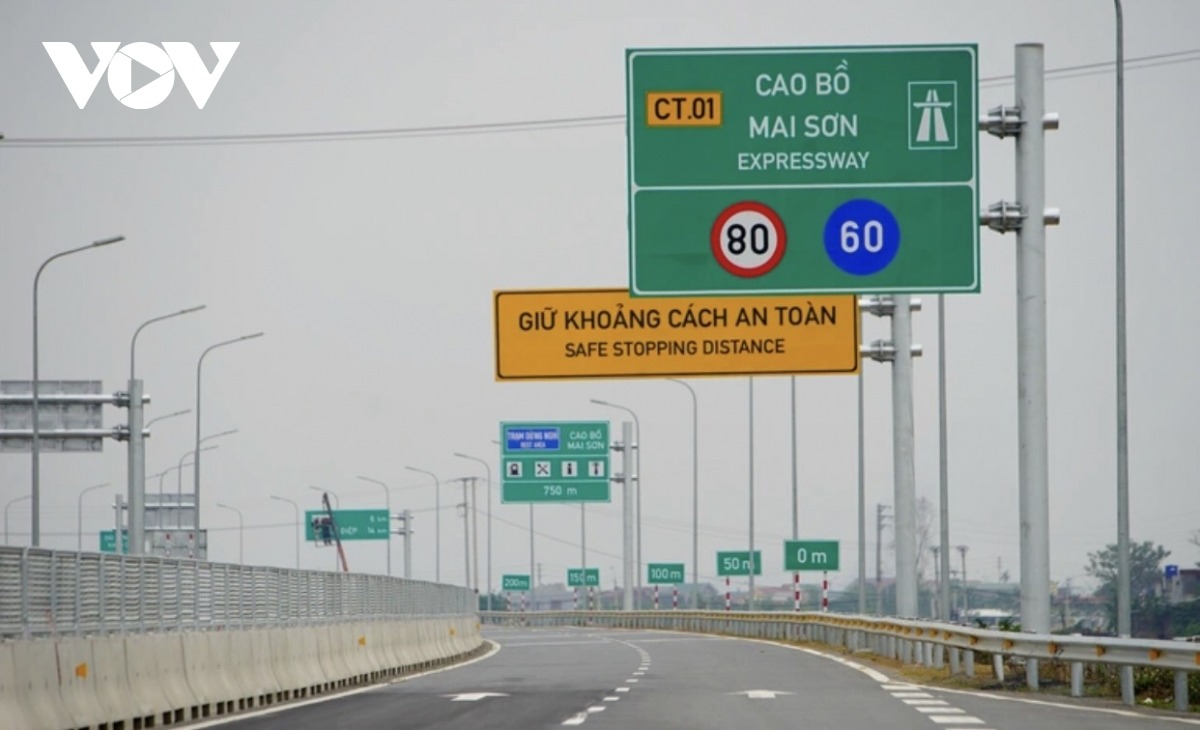 Cao tốc Bắc-Nam đoạn Cao Bồ - Mai Sơn.