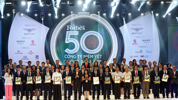 Forbes công bố danh sách “50 công ty niêm yết tốt nhất Việt Nam”.