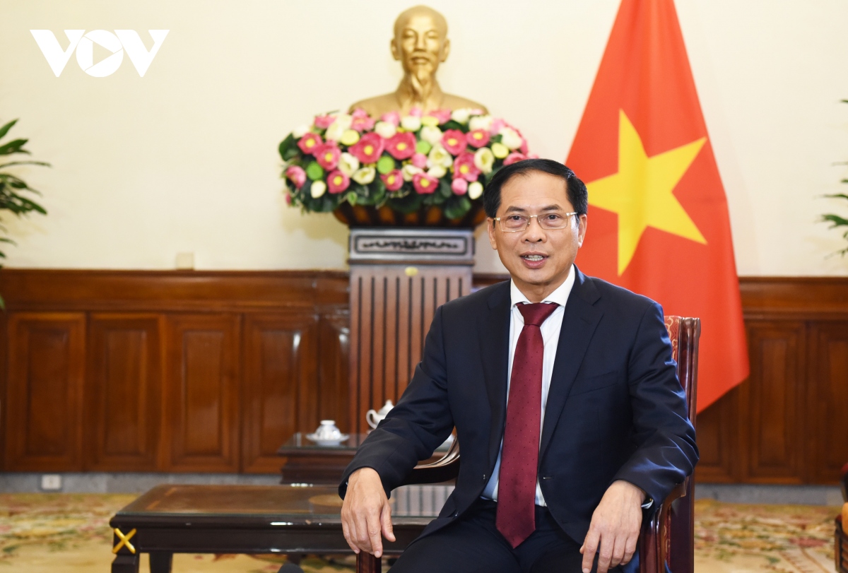 Bộ trưởng Ngoại giao Bùi Thanh Sơn trả lời phỏng vấn báo chí về việc Việt Nam trúng cử Hội đồng Nhân quyền nhiệm kỳ 2023-2025.