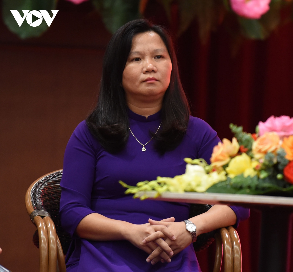 Bà Hoàng Thị Như Thanh, Trưởng ban Quản lý chợ Đông Ba.