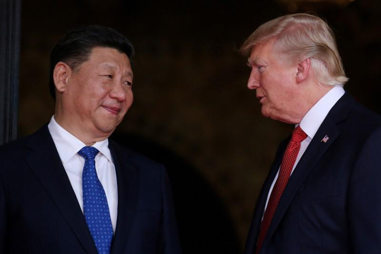 Tổng thống Mỹ Donald Trump và Chủ tịch Trung Quốc Tập Cận Bình. Ảnh: Reuters