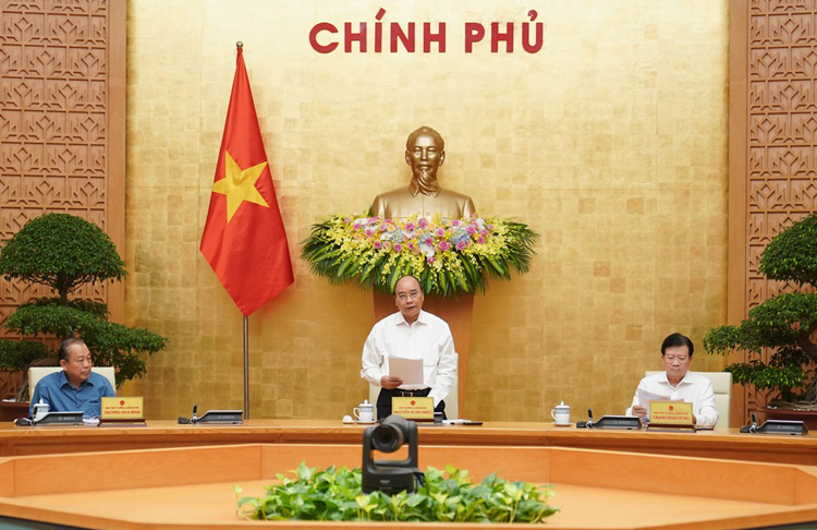 Thủ tướng Nguyễn Xuân Phúc chủ trì phiên họp Chính phủ chuyên đề xây dựng pháp luật tháng 7/2020.