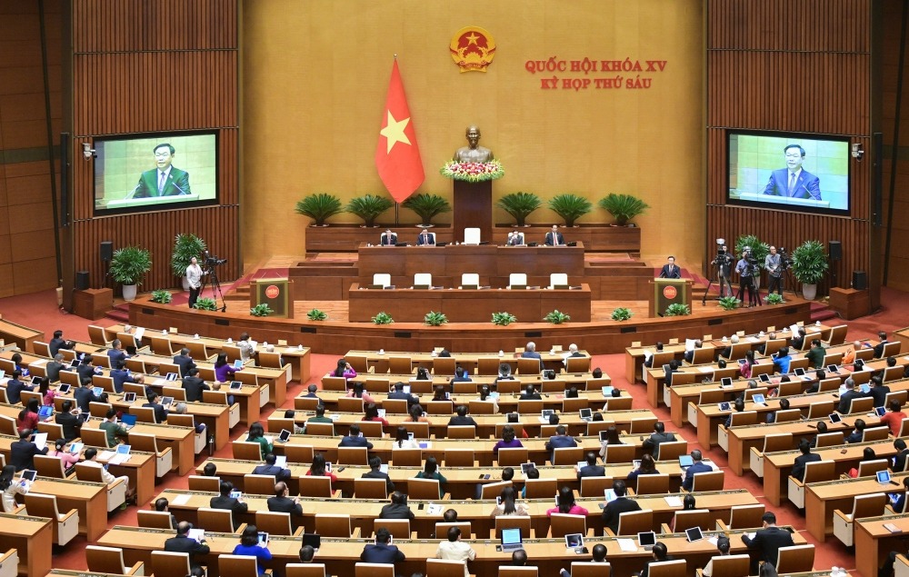 Hội trường Diên Hồng diễn ra phiên bế mạc kỳ họp thứ 6, Quốc hội khoá 15.