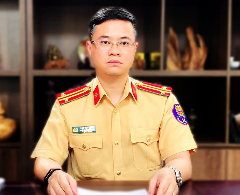 Trung tá Đào Việt Long - Phó Trưởng Phòng CSGT (Công an TP. Hà Nội).