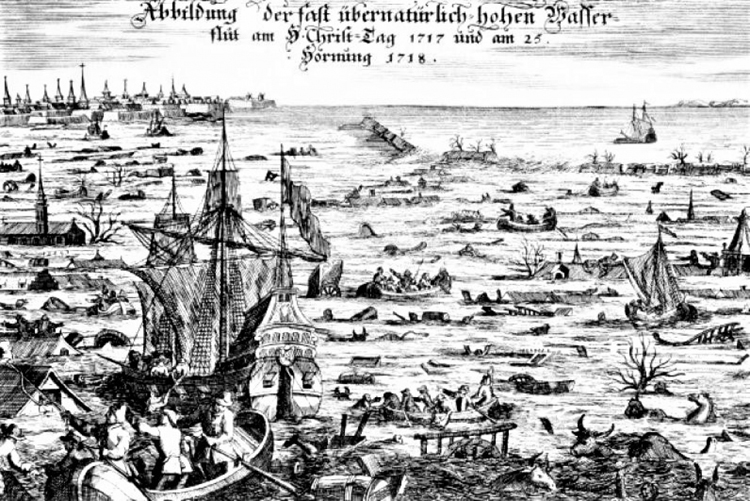 Trận lụt Giáng sinh năm 1717 càn quét từ Hà Lan đến Đan Mạch; Nguồn: howstuffworks