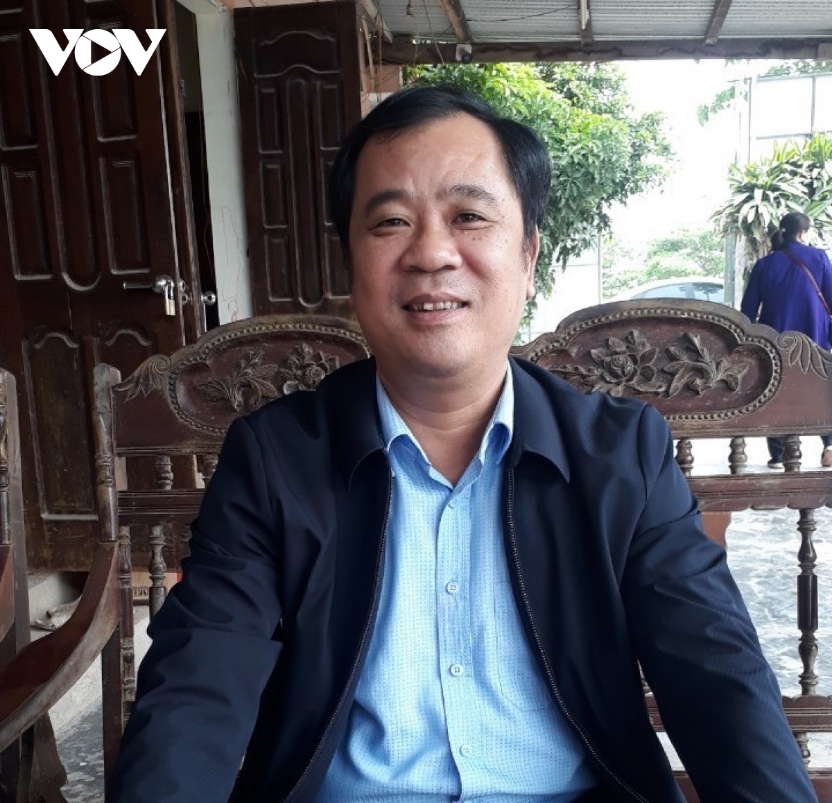 Thầy Hồ Tuấn Anh, Hiệu trưởng Trường THCS Quỳnh Phương (Nghệ An).