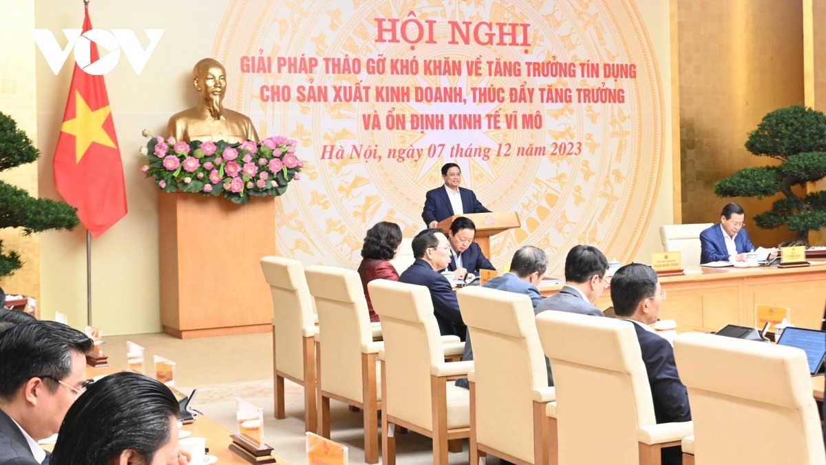 Hội nghị nhằm tháo gỡ khó khăn về vốn cho nền kinh tế.