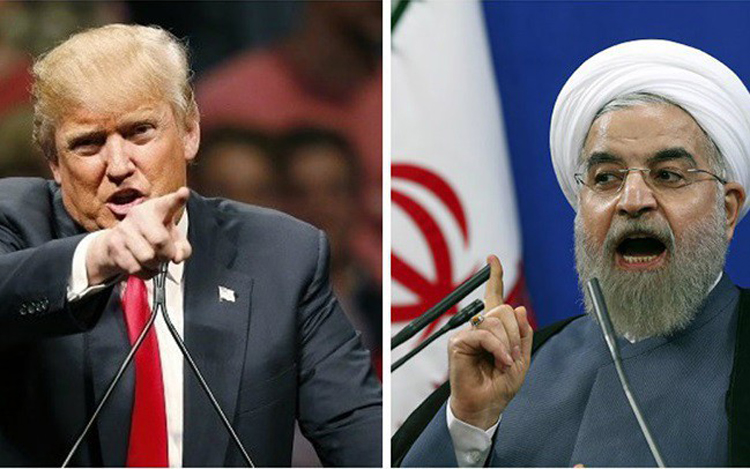 Tổng thống Mỹ Trump (bên trái) và Tổng thống Iran Rouhani. Ảnh: Catch News.
