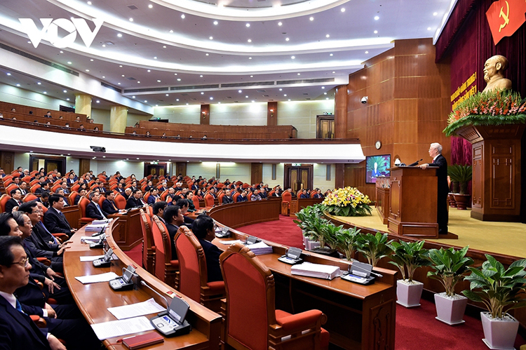 Tổng Bí thư, Chủ tịch nước Nguyễn Phú Trọng phát biểu chỉ đạo tại Hội nghị Trung ương 14.