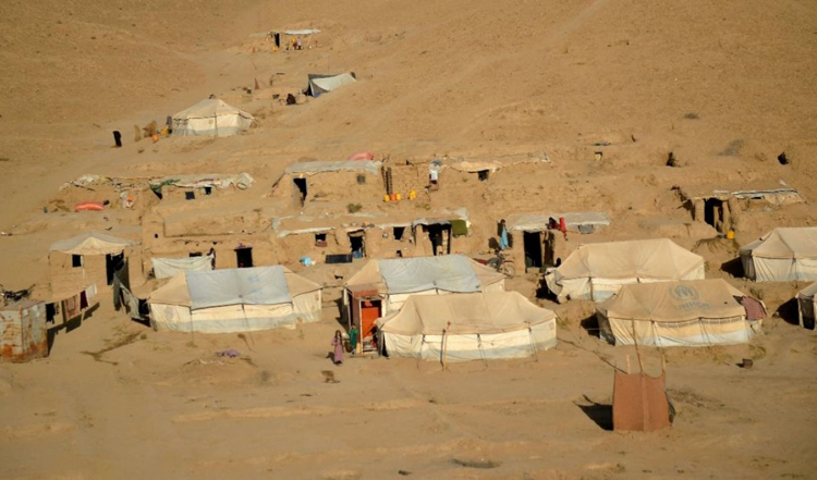 Một trại tạm cư ở Badghis, Afghanistan, vào ngày 18/10/2021. Ảnh: Getty.